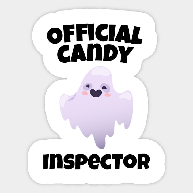 "Official Candy Inspector" Halloween Design Sticker by RJCatch